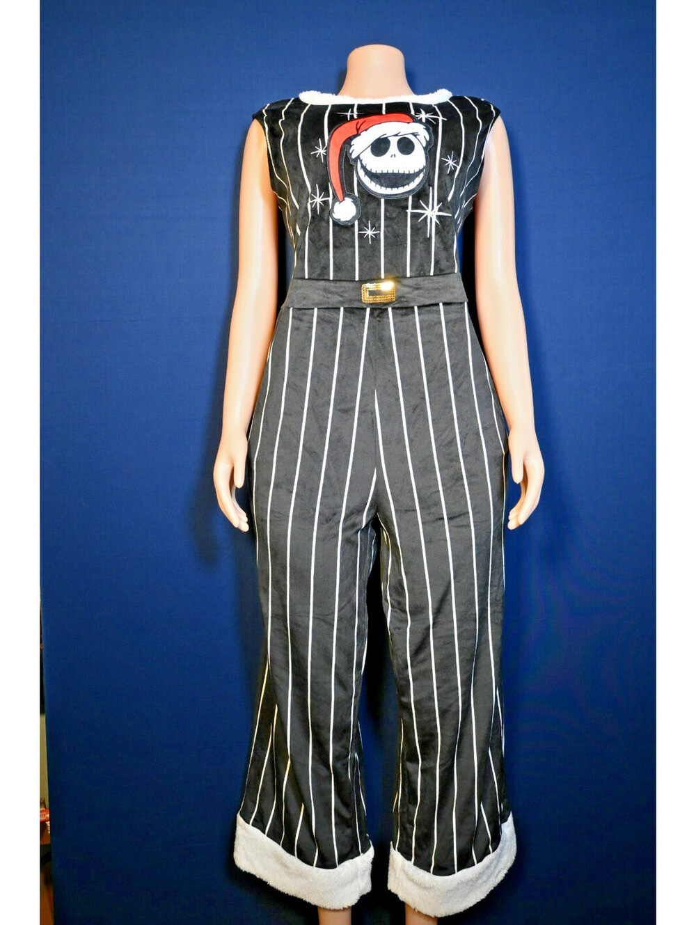 disney nightmare before christmas jack skellington Santa Jumpsuit Size L
